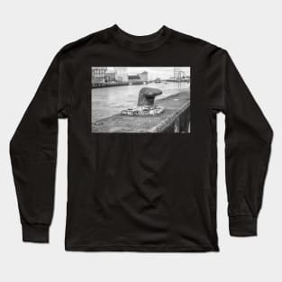 Mooring cleat in Great Yarmouth docks Long Sleeve T-Shirt